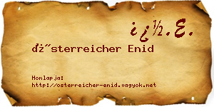 Österreicher Enid névjegykártya